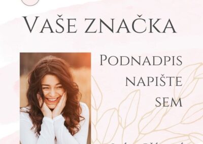 Řůžová a zlatá, sada 10 Canva šablon na Instagram - Vaše značka